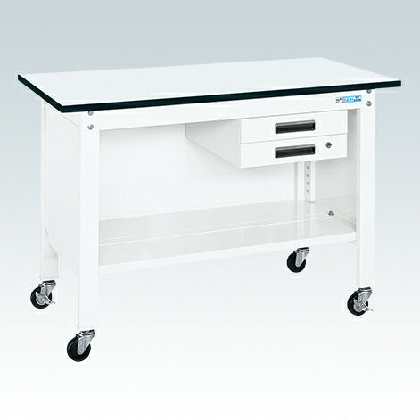 一人用作業台ＣＰＢタイプ（軽量移動式・キャビネット付） CPB-096BW 033378 ※法人向け 個人宅配送不可
