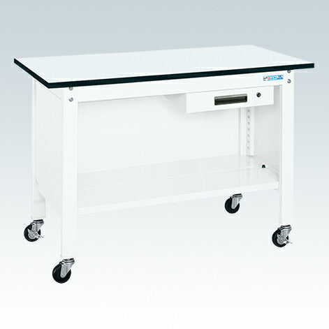 一人用作業台ＣＰＢタイプ（軽量移動式・キャビネット付） CPB-126AW 033390 ※法人向け 個人宅配送不可