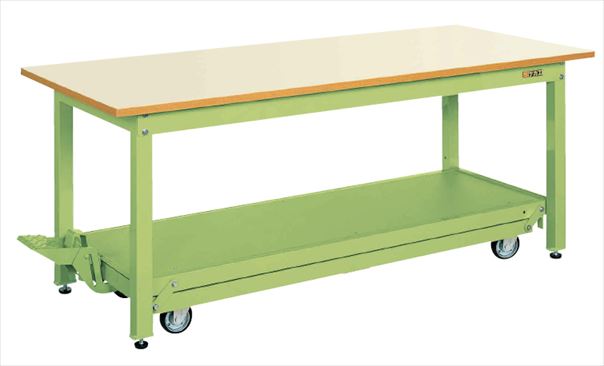 軽量作業台ＫＫタイプ（ペダル昇降移動式） KK-157NIG 035242 ※法人向け 個人宅配送不可