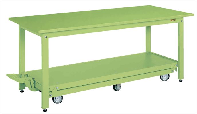 中量作業台ＫＴタイプ（ペダル昇降移動式・６輪車） KT-127Q6S 035321 ※法人向け 個人宅配送不可
