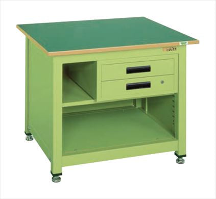 一人用作業台ＫＴタイプ（キャビネット・中棚付） KT-212FEN 035616 ※法人向け 個人宅配送不可
