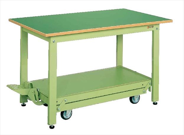 軽量作業台ＫＫタイプ（ペダル昇降移動式） KK-157F 035761 ※法人向け 個人宅配送不可
