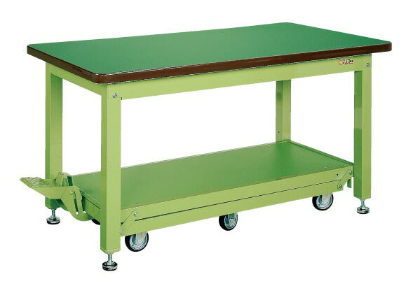 重量作業台ＫＷＣタイプ（ペダル昇降移動式・６輪車） KWCS-188Q6 035795 ※法人向け 個人宅配送不可