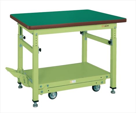 重量作業台ＴＫＷタイプ（ペダル昇降移動式） TKW-128FD 035820 ※法人向け 個人宅配送不可