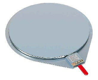 クルクル回転盤（スチール製メッキ・ハンドストッパー付） KSM-510 036096 ※法人向け 個人宅配送不可