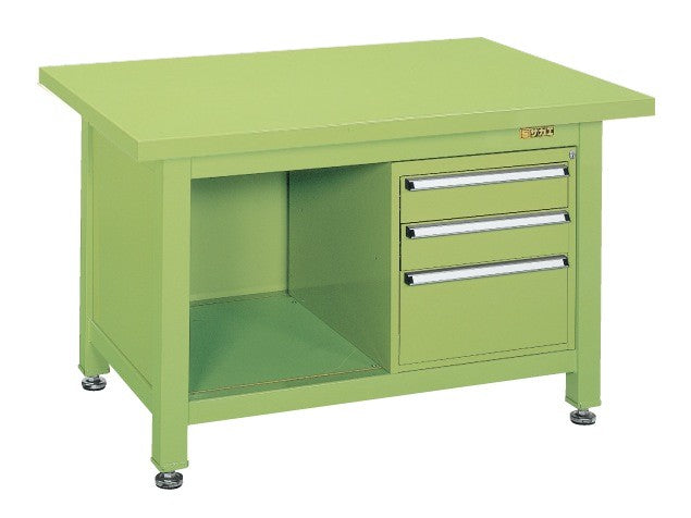 超重量作業台Ｗタイプ（キャビネットＷ－３Ｎ付） WS-2F3B 045239 ※法人向け 個人宅配送不可