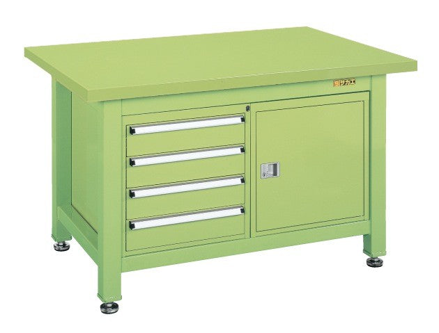 超重量作業台Ｗタイプ（キャビネットＷ－０Ｎ、Ｗ－４Ｎ付） WS-240B 045262 ※法人向け 個人宅配送不可