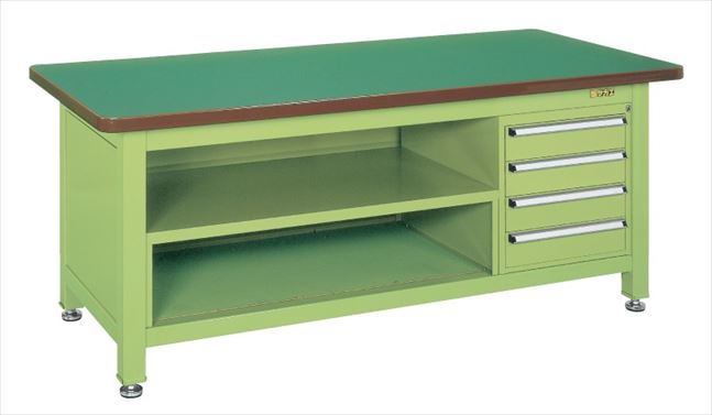 超重量作業台Ｗタイプ（キャビネットＷ－４Ｎ・中棚付） WF-8T4 045404 ※法人向け 個人宅配送不可