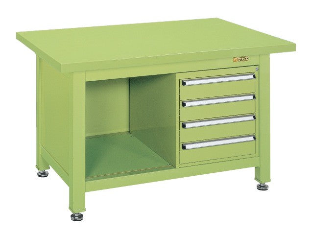 超重量作業台Ｗタイプ（キャビネットＷ－４Ｎ付） WS-2F4B 045422 ※法人向け 個人宅配送不可