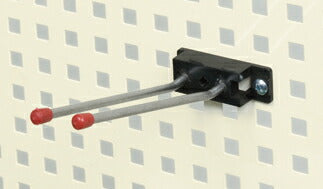 【要送料】 パンチングパネル用オプション傾斜フック（２本掛け） SFN-29P 045700 ※法人向け 個人宅配送不可