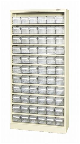 コンテナラックケース（パーツボックス付） SCR-18JI 144733 ※法人向け 個人宅配送不可