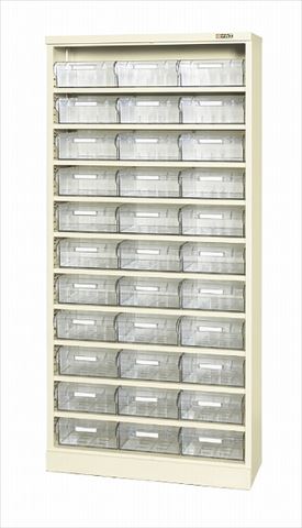 コンテナラックケース（パーツボックス付） SCR-18KI 144734 ※法人向け 個人宅配送不可
