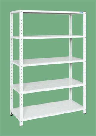 サカエラック（５０ｋｇ／段・高さ１８００ｍｍ・５段タイプ） STN1-1018W 171089 ※法人向け 個人宅配送不可