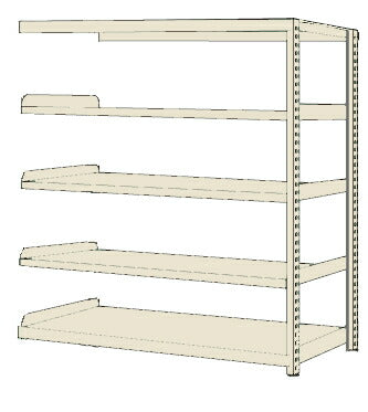 ＲＫラック（連結・均等耐荷重：２５０ｋｇ／段・５段タイプ） RKN-8785RI 171523 ※法人向け 個人宅配送不可