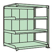 【送料都度見積 】ラークラックパネル付（１５０ｋｇ／段・連結・４段タイプ） PRLG-1114R 183269 ※法人向け 個人宅配送不可