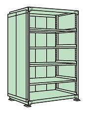 【送料都度見積 】ラークラックパネル付（１５０ｋｇ／段・単体・６段タイプ） PRLG-2326 183348 ※法人向け 個人宅配送不可