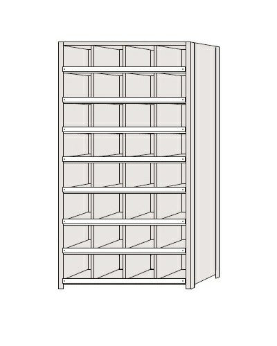 【送料都度見積 】区分棚 NCCM111-408 184191 ※法人向け 個人宅配送不可