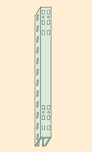 【送料都度見積 】中量棚Ｂ型用オプション支柱 B-1200B 185119 ※法人向け 個人宅配送不可