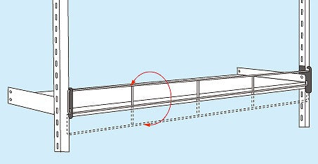 【送料都度見積 】落下防止バー W1200-10 187950 ※法人向け 個人宅配送不可