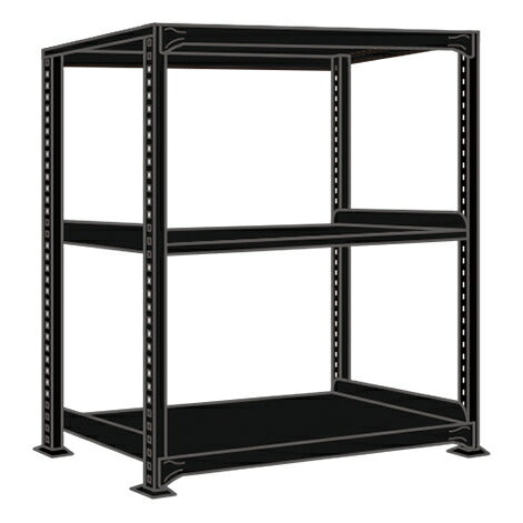 【送料都度見積 】ラークラック（１５０ｋｇ／段・単体・高さ１２００ｍｍ・３段） RLK-8543 197832 ※法人向け 個人宅配送不可