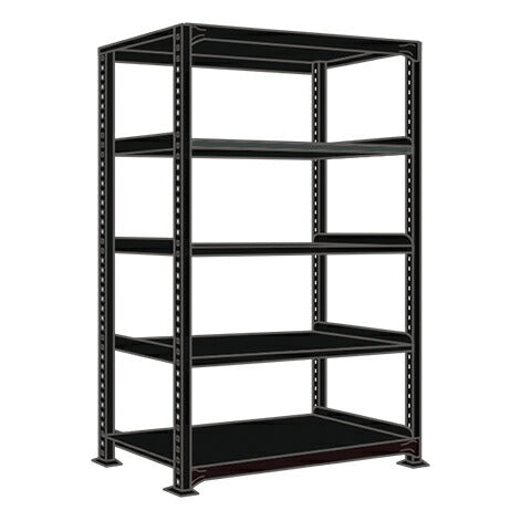 【送料都度見積 】ラークラック（１５０ｋｇ／段・単体・高さ２１００ｍｍ・５段） RLK-2745 197988 ※法人向け 個人宅配送不可