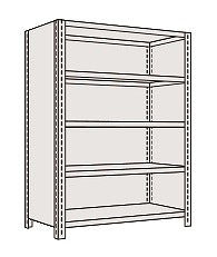 【送料都度見積 】物品棚ＬＥ型（１２０ｋｇ／段・高さ１５００ｍｍ・５段タイプ） LE9525 203889 ※法人向け 個人宅配送不可