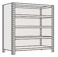 【送料都度見積 】物品棚ＬＥ型（１２０ｋｇ／段・高さ２１００ｍｍ・６段タイプ） LWE2346 203971 ※法人向け 個人宅配送不可