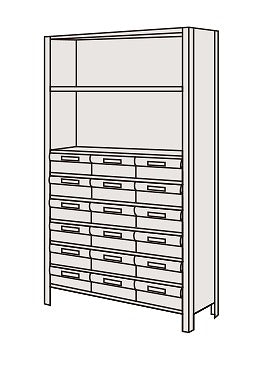 【送料都度見積 】物品棚ＬＥＫ型樹脂ボックス LEK1119-18T 204283 ※法人向け 個人宅配送不可