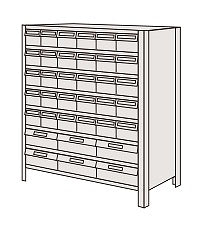 【送料都度見積 】物品棚ＬＥＫ型樹脂ボックス LEK8118-36T 204311 ※法人向け 個人宅配送不可