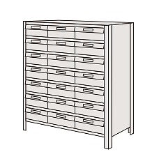 【送料都度見積 】物品棚ＬＥＫ型樹脂ボックス LEK8128-21T 204317 ※法人向け 個人宅配送不可