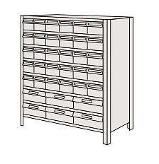 【送料都度見積 】物品棚ＬＥＫ型樹脂ボックス LEK8128-36T 204319 ※法人向け 個人宅配送不可