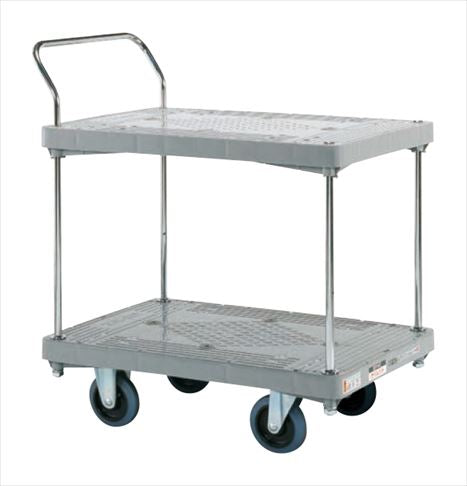 樹脂ハンドカー（２段片袖・サイレントキャスター） MHN-22S 210931 ※法人向け 個人宅配送不可