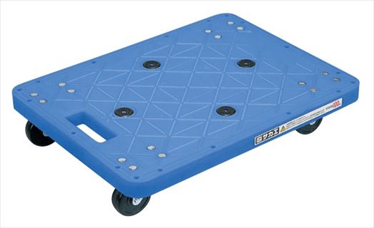 【要送料】 樹脂台車（自在・固定タイプ） SC-400RKB 211547 ※法人向け 個人宅配送不可