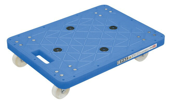 【要送料】 樹脂台車（自在・固定タイプ） SC-400NKB 211548 ※法人向け 個人宅配送不可