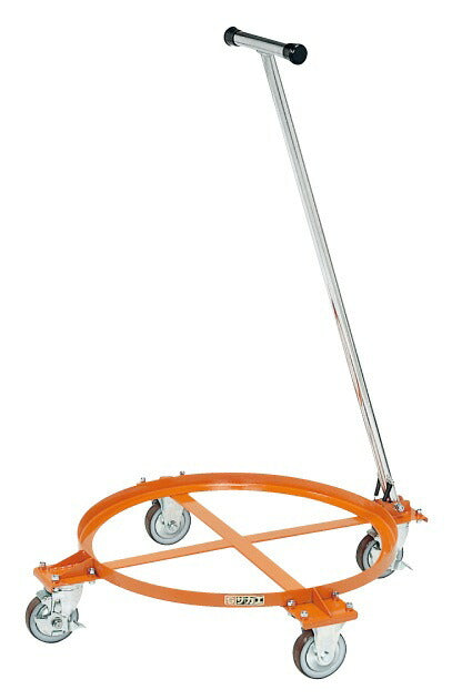 円形ドラム台車（オープンタイプ・取手付） DR-1TM 211675 ※法人向け 個人宅配送不可