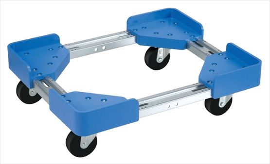 【要送料】 伸縮式樹脂台車（ゴムキャスター仕様） SC-4030RB 211842 ※法人向け 個人宅配送不可