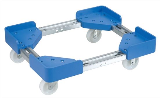 【要送料】 伸縮式樹脂台車（ナイロンキャスター仕様） SC-3030NB 211851 ※法人向け 個人宅配送不可