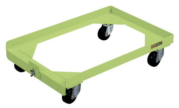 【要送料】 コンテナ台車（２００ｋｇタイプ・グリーン） S-5DG 218935 ※法人向け 個人宅配送不可