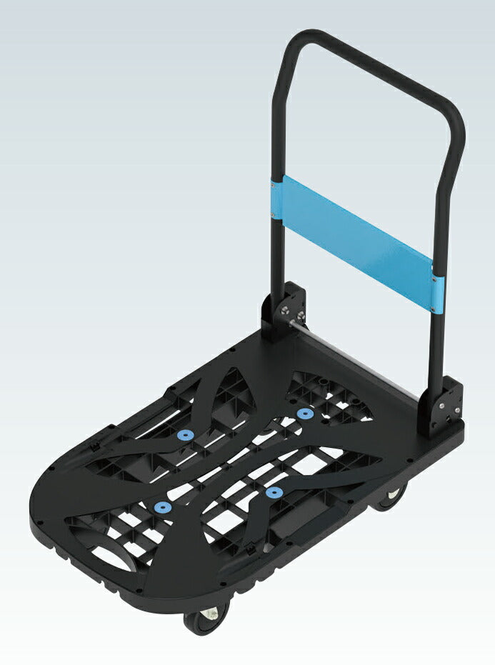 【要送料】 樹脂台車スカイキャリー折りたたみ式 SKC-780BK 218951 ※法人向け 個人宅配送不可