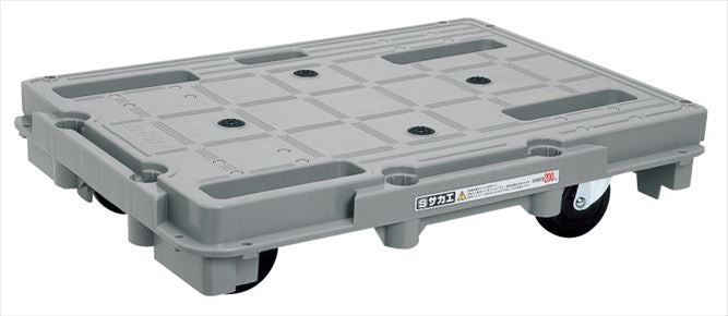 【要送料】 樹脂台車（スタッキング・連結仕様）４輪自在タイプ SCR-800 218981 ※法人向け 個人宅配送不可