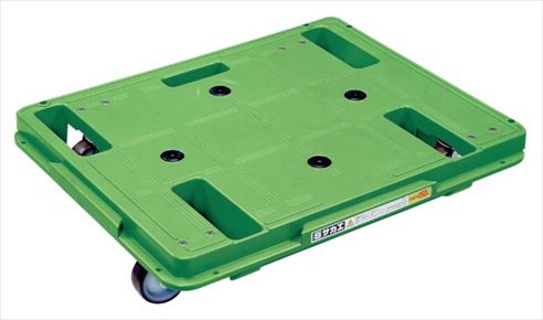 樹脂台車（スタッキング・連結仕様）４輪自在タイプ SCR-650S 218989 ※法人向け 個人宅配送不可