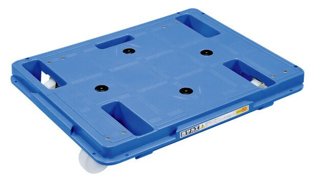 【要送料】 樹脂台車（スタッキング・連結仕様）４輪自在タイプ SCR-650NB 219002 ※法人向け 個人宅配送不可