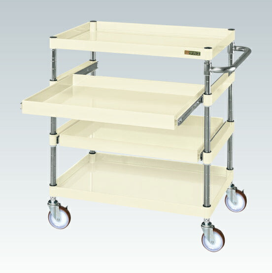 ＣＳパールワゴン（中量タイプ・スライド棚付） CSP-6084SNUI 324725 ※法人向け 個人宅配送不可