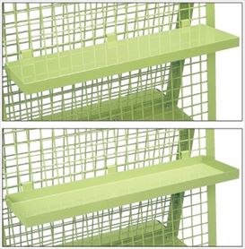 【要送料】 メッシュワゴン用オプション棚板 MS-HT 525644 ※法人向け 個人宅配送不可
