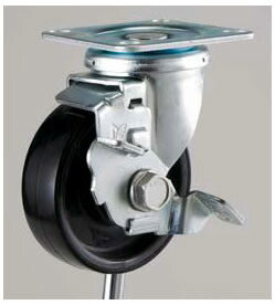 【要送料】 サカエオリジナルキャスター（２コより） SSK-125GUB 712828 ※法人向け 個人宅配送不可