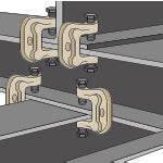 スーパー アイアンマン（仮設用狭締金具）クランプ範囲９～３６ｍｍ ボルト対辺１７タイプ AC36