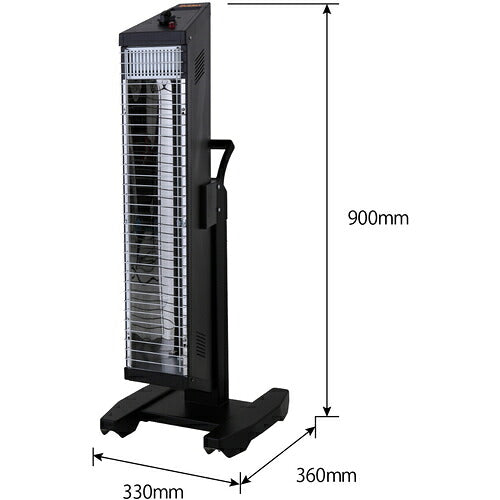 Ｓｕｉｄｅｎ　遠赤外線ヒーター　ヒートスポット　シングルタイプ　１００Ｖ　ブラック SEH-10A-1-B