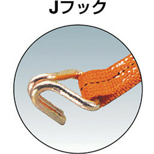ＴＲＵＳＣＯ ベルト荷締機 ２５ｍｍ幅 ２００ｋｇ Ｊフックタイプ GV25-200