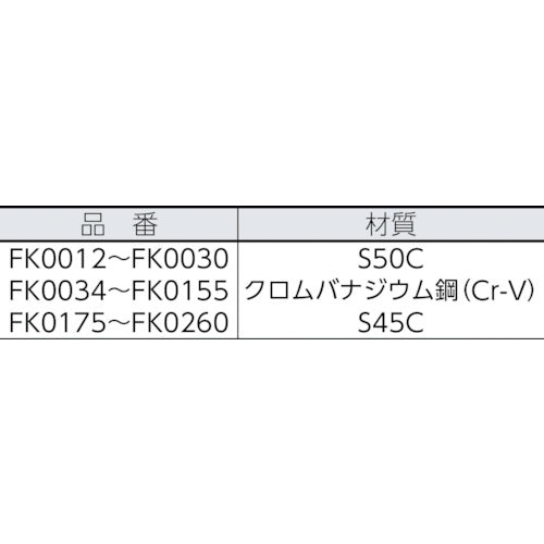 ＡＳＨ 引掛スパナ１２／１４ FK0012