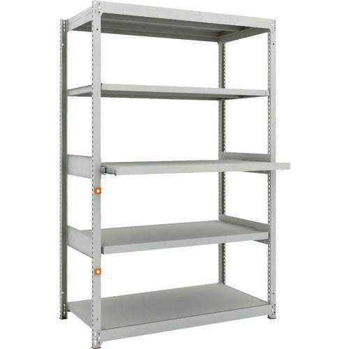 ＴＲＵＳＣＯ スチールラック Ｍ１．５型軽中量棚 １１６０Ｘ５９５ＸＨ１８００ ５段うちスライド２段 単体 M1.5-6463M2